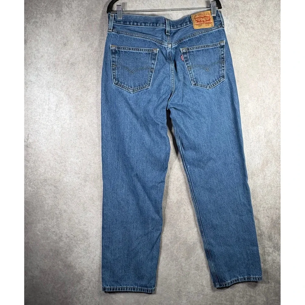 Levi's Jeans Mens Size 34x32 Blue 550 Relaxed Fit Tapered‎ Leg Denim Everyday